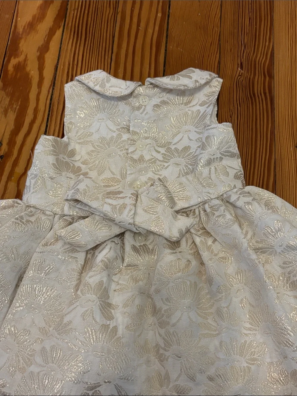 Baby girl fancy golden dress